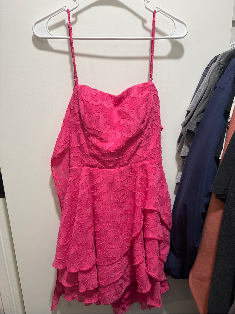 Pink dress with bow on the back